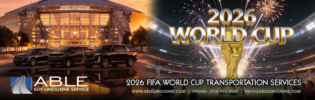 Dallas World Cup 2026 Transportation Service, Limo Service