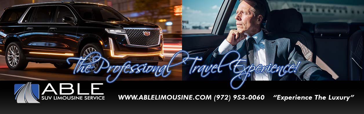 Dallas Fort Worth Professional Black Car Transportation Services Able Limousine