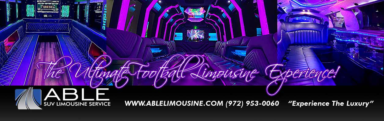 DALLAS COWBOYS LIMO COACHES & PARTY BUS RENTALS DALLAS COWBOYS LIMO COACHES & PARTY BUS RENTALS