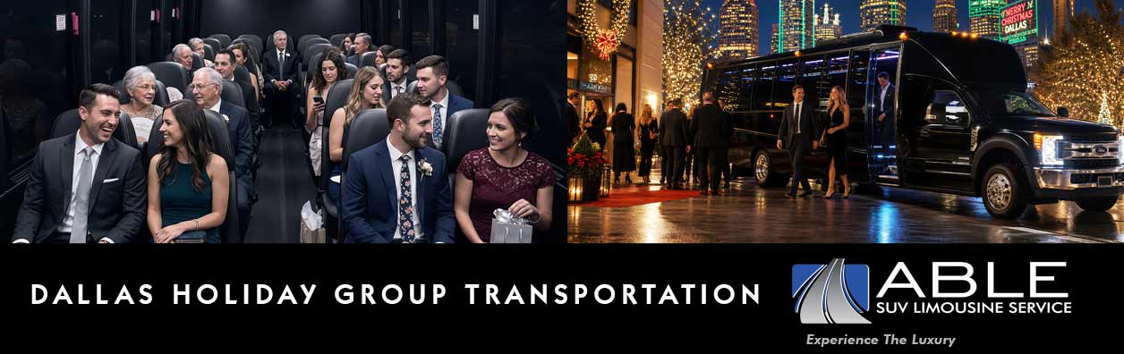 Dallas TX Holiday Group shuttle Transportation Dallas TX Holiday Group shuttle Transportation