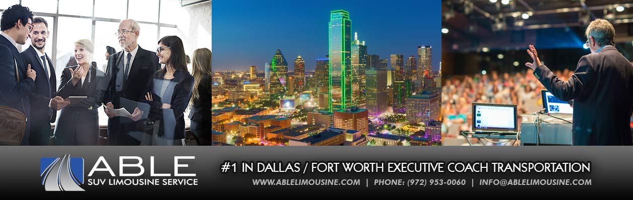 Dallas - Fort Worth Corporate Executive Coach Bus Charter Rentals