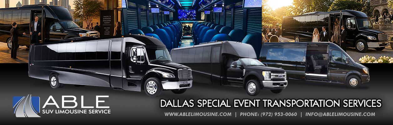Dallas Special Event Shuttle Bus Group Transportation Services